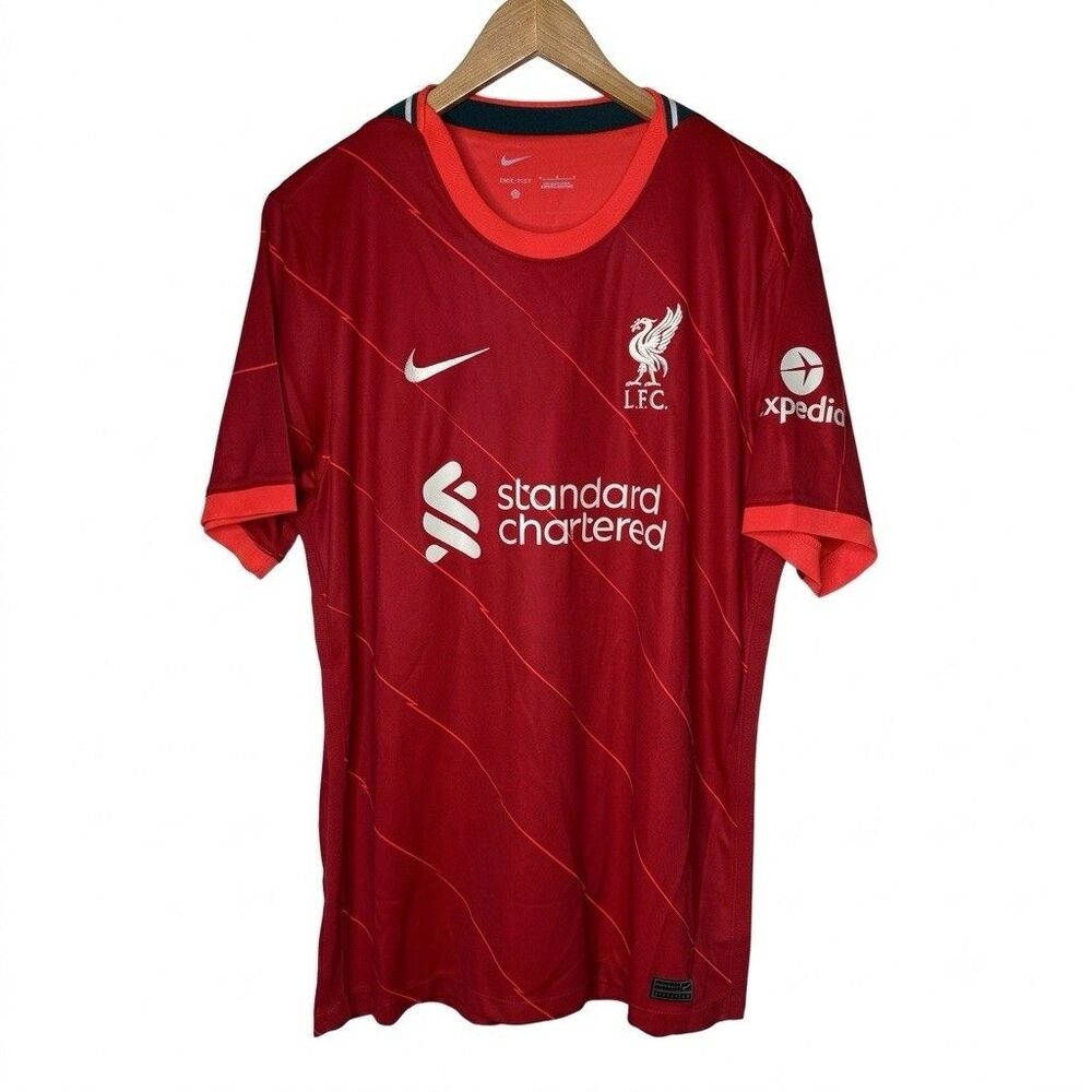 Nike Liverpool FC Home Jersey Mens Large 2021 2022 Red Soccer Futbol Shirt